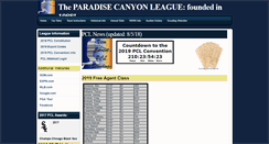 Desktop Screenshot of paradisecanyonleague.com